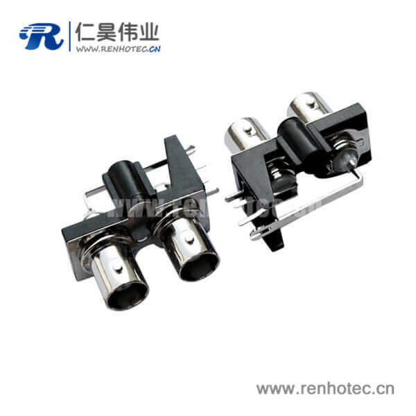 EB-001-0006 bnc射頻同軸連接器pcb彎式絕緣母頭