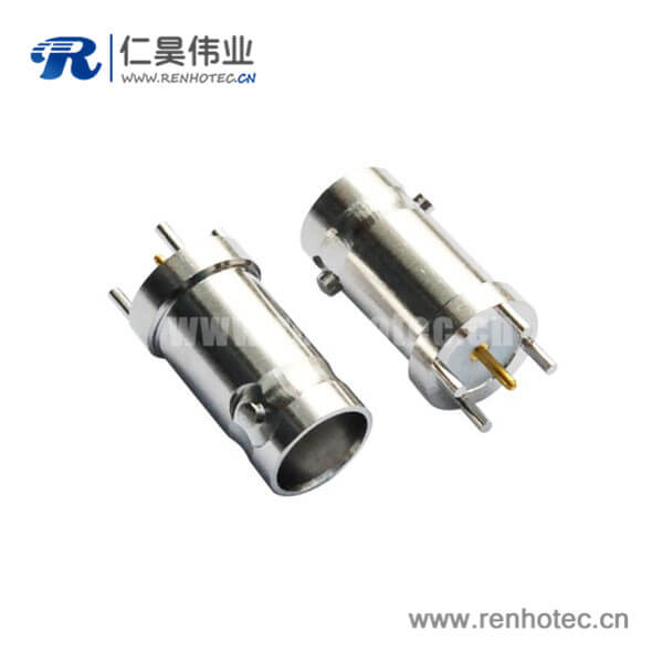 EB-001-0021 pcb插座直式鋅合金 BNC射頻同軸連接器
