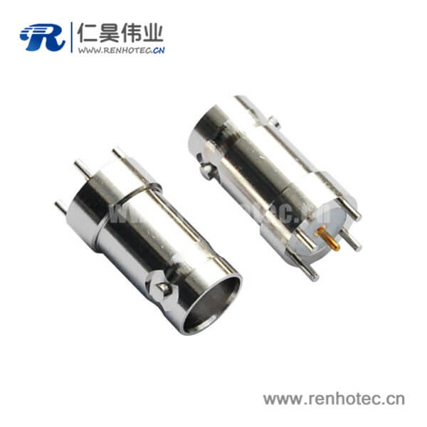 EB-001-0022 BNC射頻同軸pcb連接器直式鋅合金母頭
