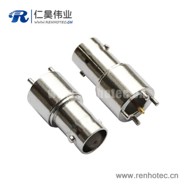 EB-001-0025 bnc連接器射頻同軸直式母頭鋅合金PCB電路板
