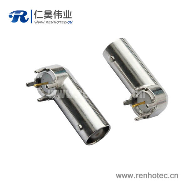 EB-001-0030 BNC同軸連接器PCB板端電視射頻接口母頭5引腳
