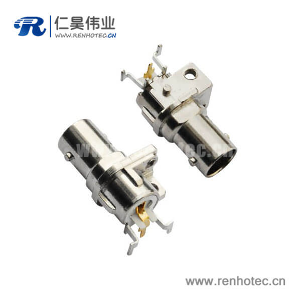 EB-001-0039 BNC射頻同軸pcb板連接器彎式母頭