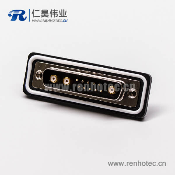 ip67 d-sub連接器公頭直式車針同軸焊線