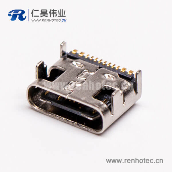 8 type-c母座usb3.0彎式SMT貼板接PCB