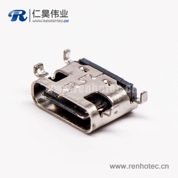 9 type c母座封裝彎式單排沉板式usb3.0連接器