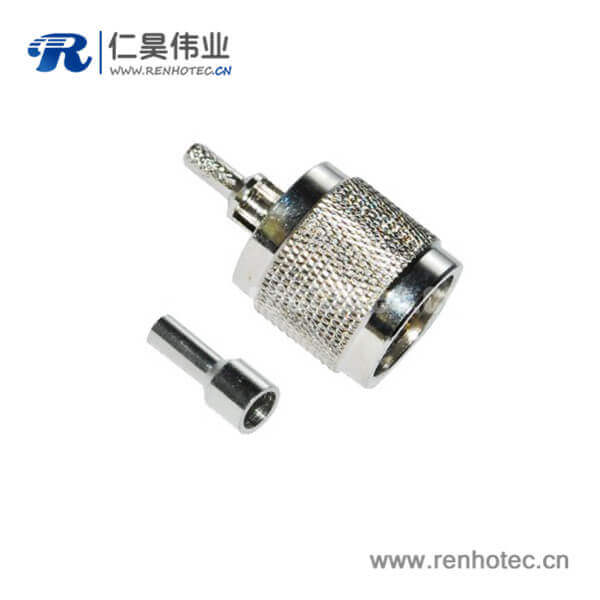 DOSIN-805-0002 n型公頭低損耗射頻同軸電纜RG59/174/213直式壓接