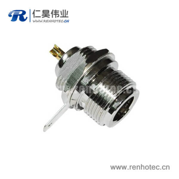 DOSIN-805-0012 n系列射頻同軸連接器直式母頭穿墻式面板安裝