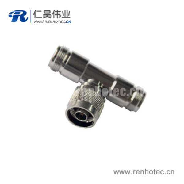 DOSIN-805-0013 N母頭轉公頭T型轉接頭rf射頻同軸連接器
