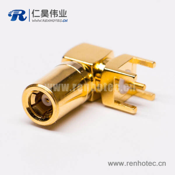 DOSIN-807-0025 smb公頭連接器接頭插座pcb板端彎插