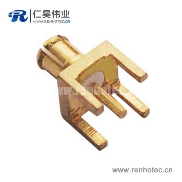 RHT-617-0001 mcx連接器公頭鍍金直插式PCB板端接頭