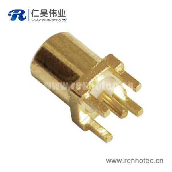 RHT-617-0009 mcx母頭直插式面板安裝射頻pcb連接器