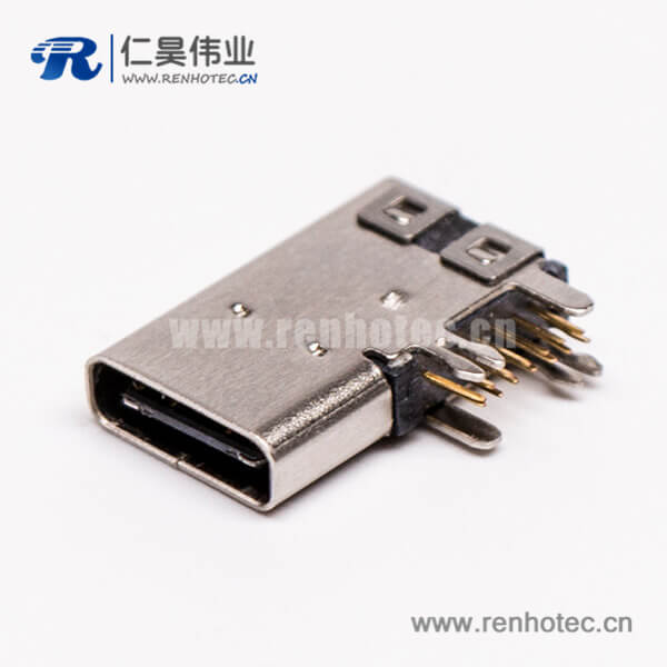 12 連接器 type-C母頭彎式側(cè)插式usb3.0連接器