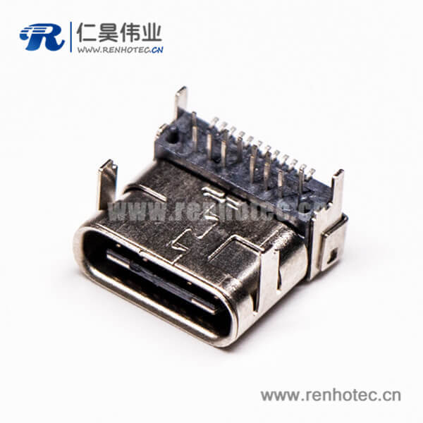 5 usb3.1和type c接口彎式90度插板母頭貼板