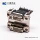 DVI 24 1與24 5針雙胞胎白膠彎式魚(yú)叉腳母頭接PCB板連接器