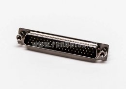 db62連接器高密度公頭直式鉚鎖式插孔接PCB板