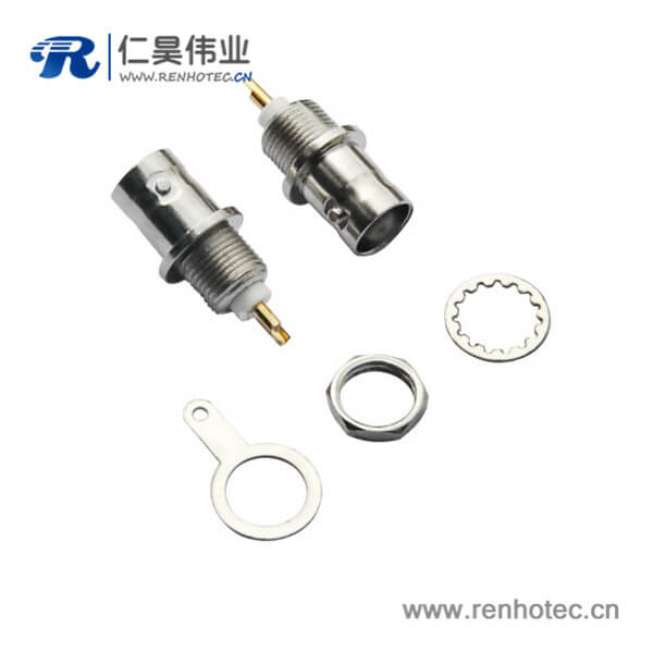 EB-001-0066 直式穿墻BNC射頻同軸連接器母頭電纜