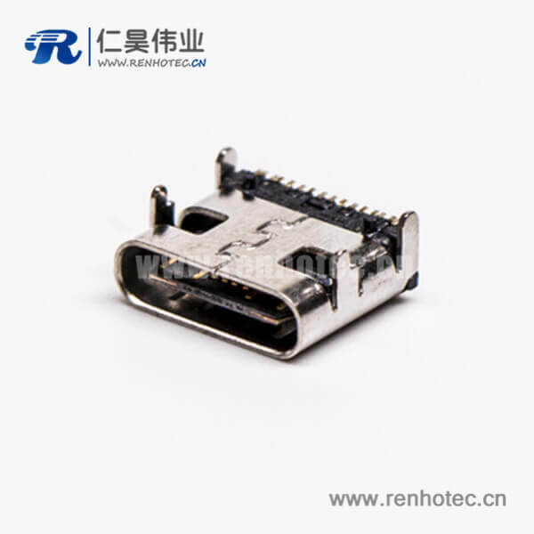 KY-UC-F001 type c 貼板插板母頭彎式USB3.0接PCB板
