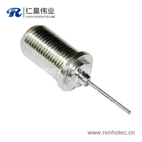 RHT-611-0023 f系列連接器穿墻直式面板安裝f頭母頭