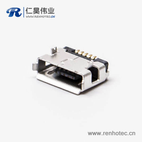 micro usb手機接口SMT母頭A型兩腳DIP 5.65 micro usb手機接口SMT母頭A型兩腳DIP 5.65
