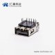 usb3.0母座接口type a彎式塑膠加長(zhǎng)型插板帶魚(yú)叉腳