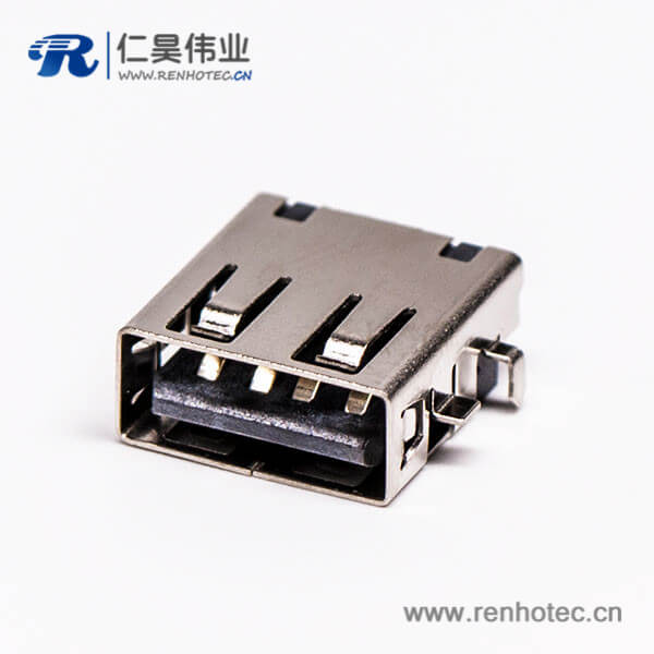 usb接口 type a母座彎頭四腳前貼板后插板 usb接口 type a母座彎頭四腳前貼板后插板