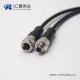 4芯電纜連接器直式公轉母組裝電纜接頭