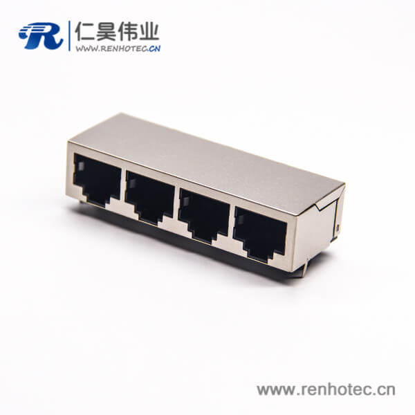 rj45插座8p8c封裝網(wǎng)絡(luò)模塊化連接器90度全屏蔽式插板 rj45插座8p8c封裝網(wǎng)絡(luò)模塊化連接器90度全屏蔽式插板