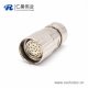 直式電纜插頭 M623 17芯接線母頭防工業連接器