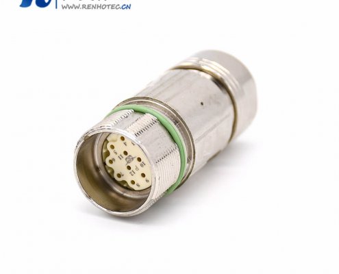 12芯對接頭 M623 直式接線母頭連接器