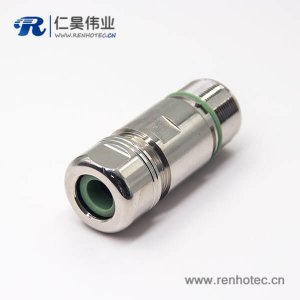 M23防水連接頭17芯母插頭直式航空插頭鋅合金外殼材質工業連接器