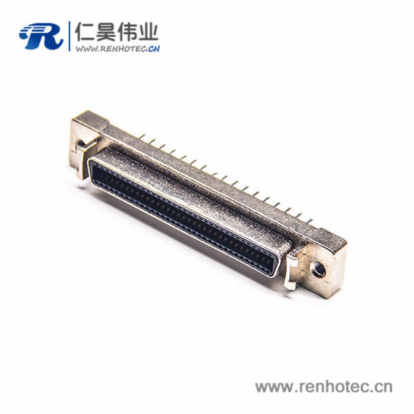SCSI母頭HPCN直式50芯插板插座連接器