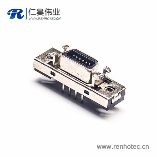 SCSI14HPCN芯直式母頭焊接連接器插座插板 SCSI14HPCN芯直式母頭焊接連接器插座插板