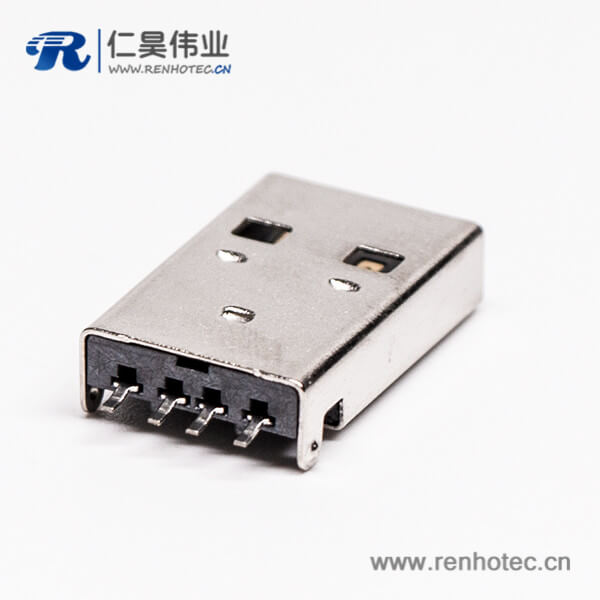 usb2.0沉板封裝公頭彎式SMT沉板兩腳接板 usb2.0沉板封裝公頭彎式SMT沉板兩腳接板