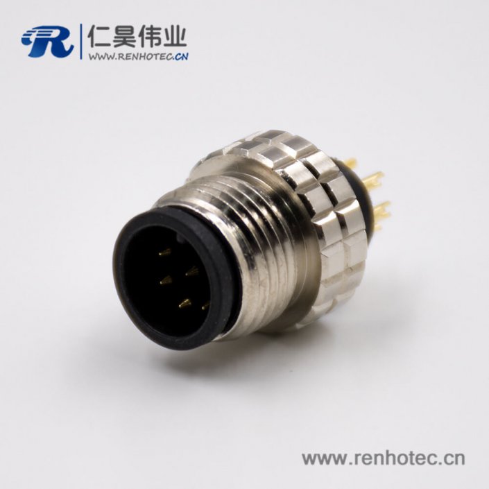 M12電纜接頭8芯組裝接頭A扣公頭直式不帶屏蔽注塑焊線式連接器 M12電纜接頭8芯組裝接頭A扣公頭直式不帶屏蔽注塑焊線式連接器
