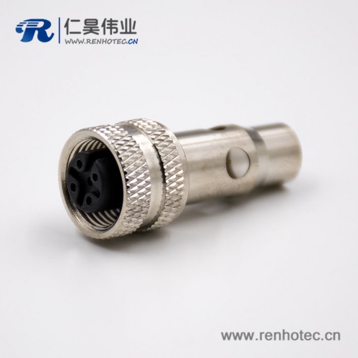 M125針母頭A扣直式接線焊接式帶屏蔽組裝接頭連接器 M125針母頭A扣直式接線焊接式帶屏蔽組裝接頭連接器