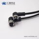 m12電纜彎母頭A編碼1M AWG223芯不帶屏蔽工業防水連接器