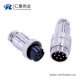 GX20 8芯連接器直式對(duì)接公母航空連接器