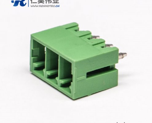綠色接線端子臺插拔式PCB端子對應插針壓接接線