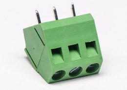 2芯直式綠色接線端子PCB螺釘式端子連接器