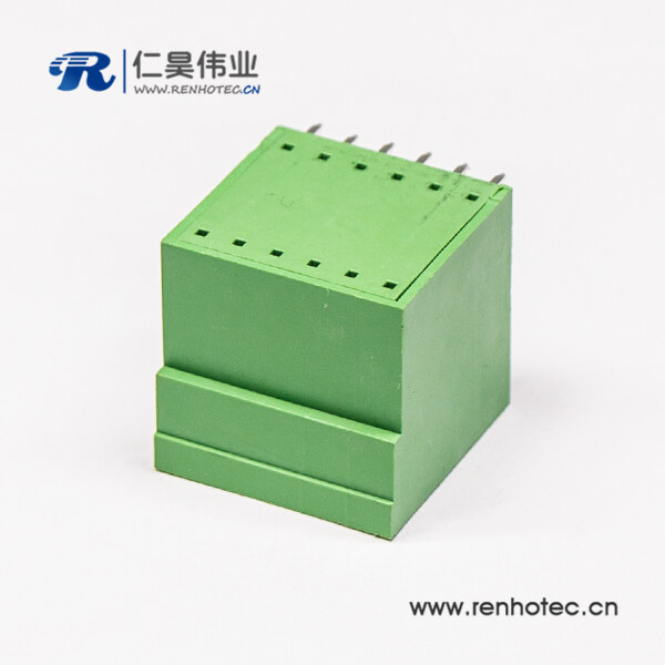 插拔式端子方形直插式雙排12芯PCB板綠色端子連接器