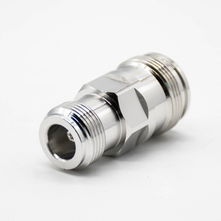 2 N母頭轉4.3/10母直式RF轉接頭鍍鎳同軸連接器