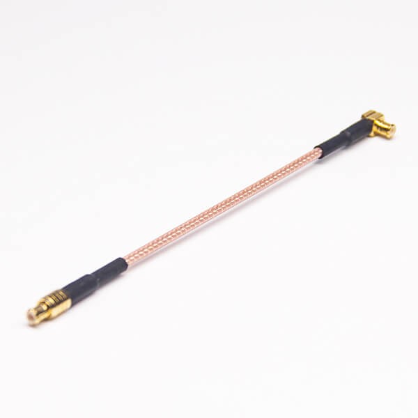MCX射頻同軸連接器公90度轉180度公接RG316線長10cm