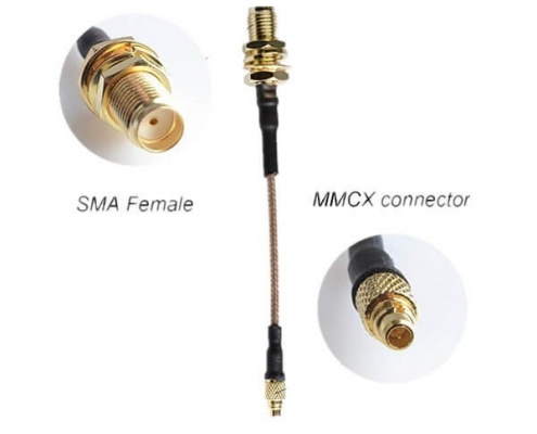 SMA射頻線纜接SMA母頭轉MMCX公頭RG316組裝線