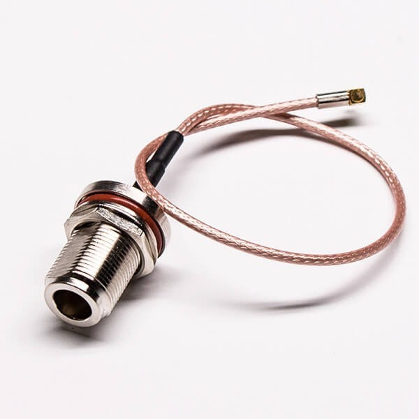 coaxial-rf-cables-waterproof-n-bulkhead-female-to-right-angle-mmcx-male-cable-assembly-crimp(4) 電纜N線母頭直式穿墻式防水轉MMCX公頭直式組裝線材