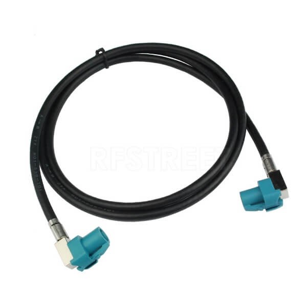 fakra-hsd-lvds-4-pin-cable-compatible-with-audi-bmw-mercedes-renault-citroen-peugeot-1m-262rmb HSD連接器4芯彎頭母轉(zhuǎn)母LVDS線束1M
