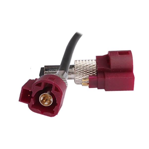 hsd2-connector-crimp-male-to-male-d-code-for-dacar-535-cable-assembly-1m(1) LVDS FAKRA線束接HSD紫紅色6芯連接器公轉(zhuǎn)公線長1M