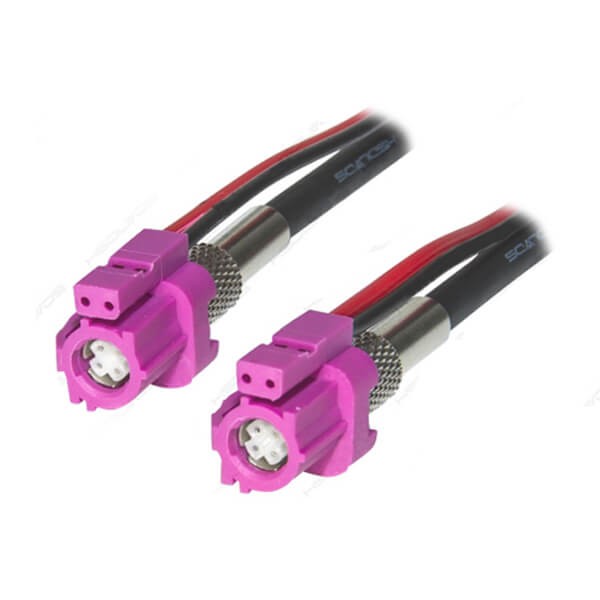 lvds-cable-extension-1m-with-6pin-h-code-female-to-female-fakra-hsd-connector 汽車LVDS接口HSD連接器生產(chǎn)廠家特供6芯H型母轉(zhuǎn)母線1米