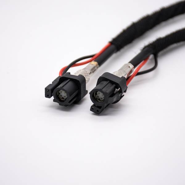 HSD車用高速傳輸連接器6芯母轉母LVDS線束線長1M