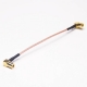 RF轉換線SMB90度母轉母接RG316線15CM