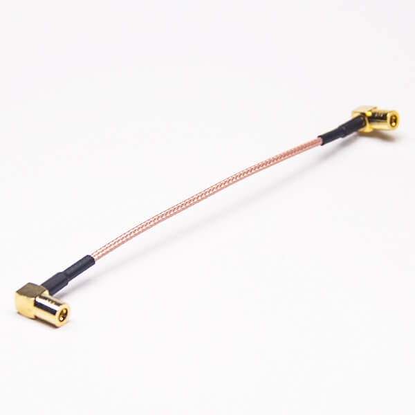 RF轉換線SMB90度母轉母接RG316線15CM